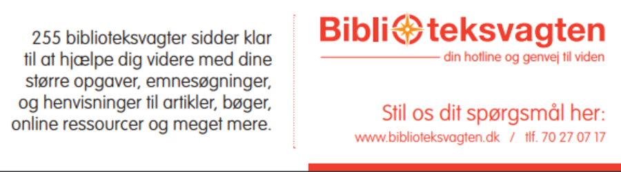 Hos Biblioteksvagten kan du spørge om alt