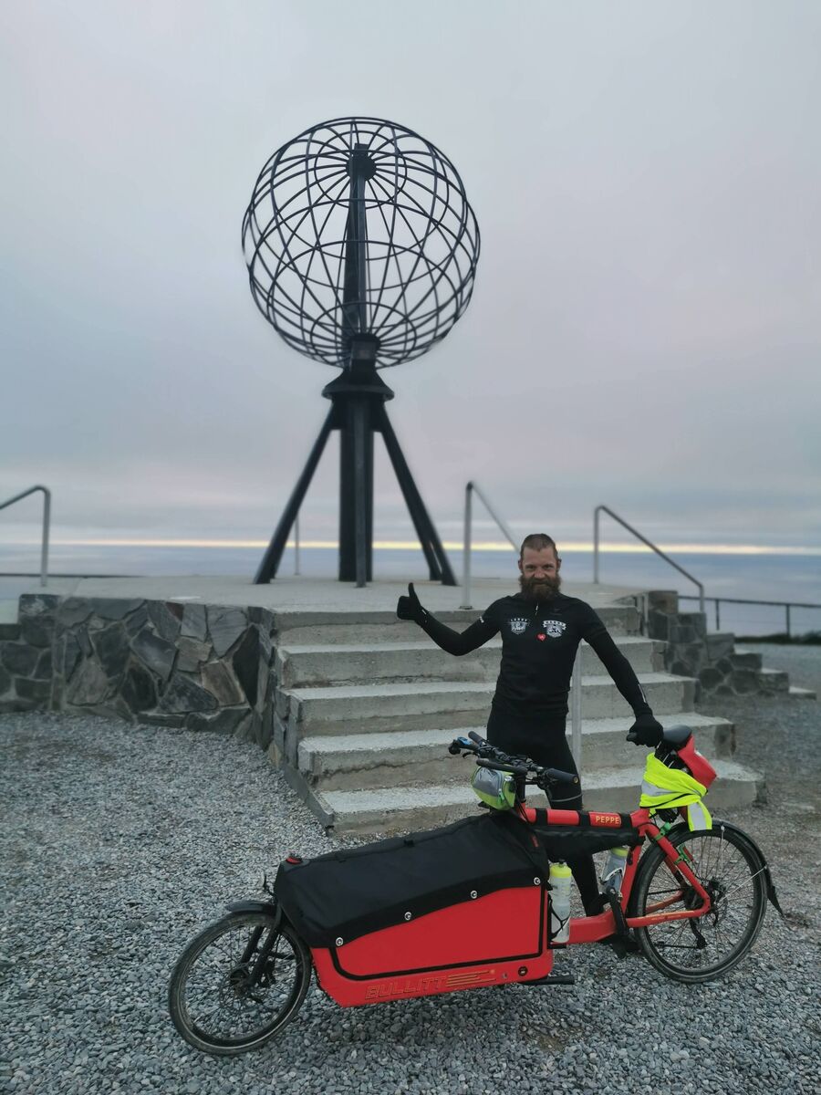 Foto af Rasmus Quaade ved Nordkap